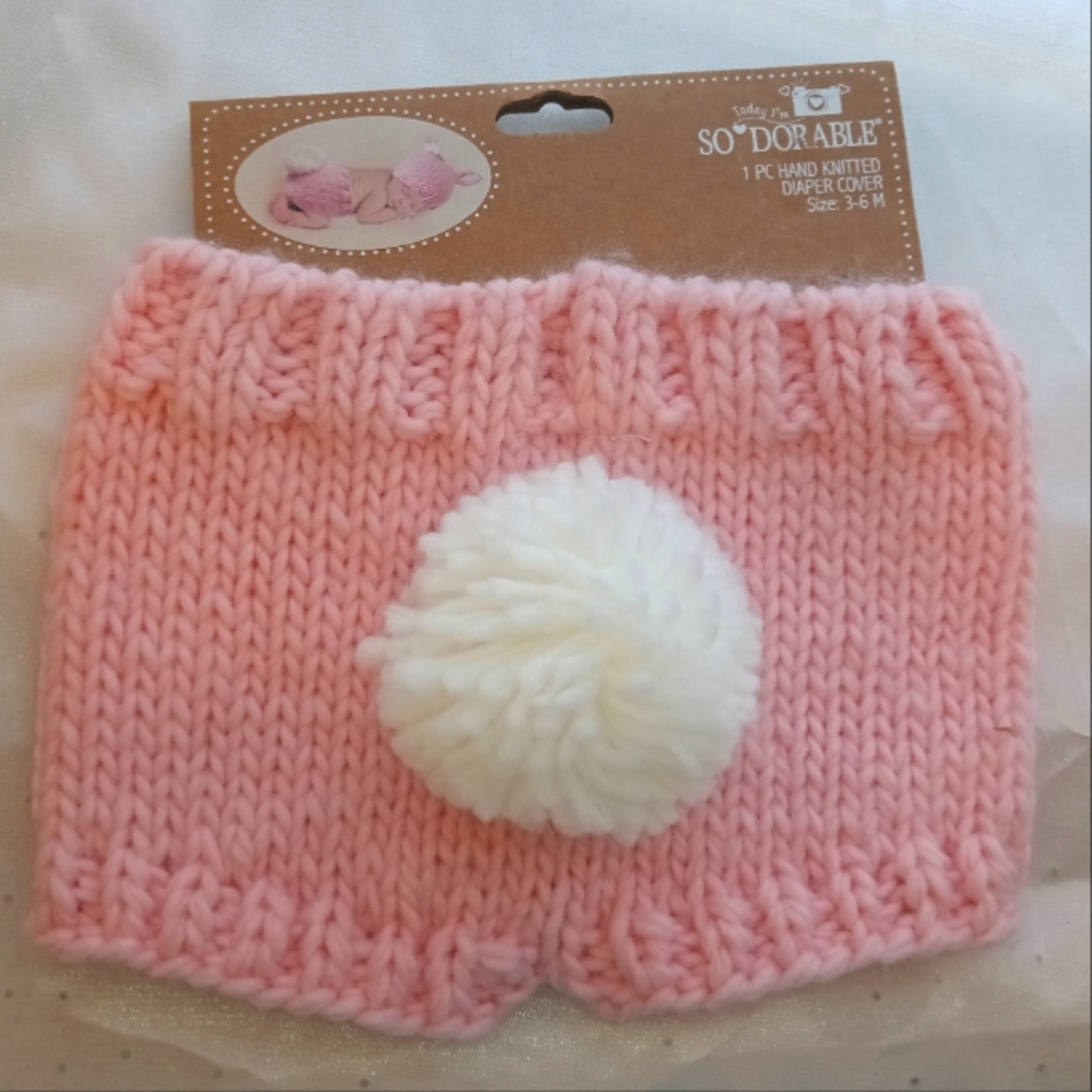 So' Dorable Bunny Knit Diaper cover Photography shoot Infant Girls
